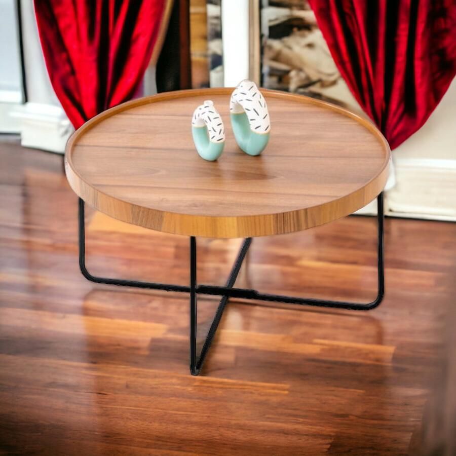 Meubel Sofa Meubelsofa-Polen Notenhouten Salontafel