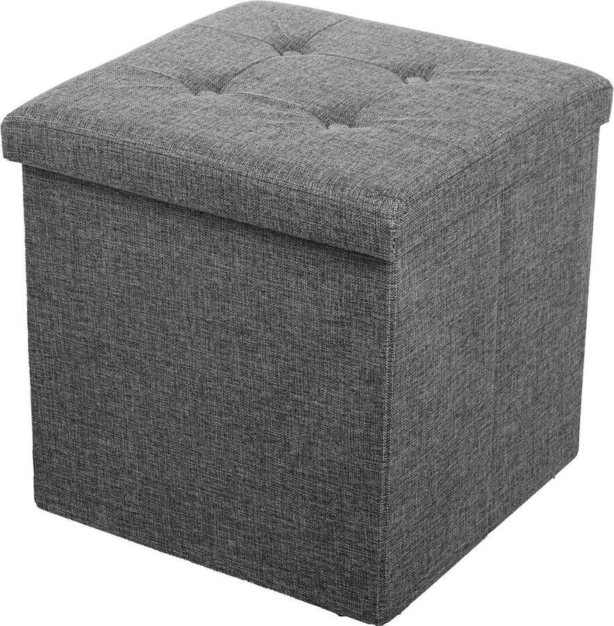 Polyester donkergrijze zitzak om op te plakken comfortabel en multifunctioneel 45 x 45 x 45 cm