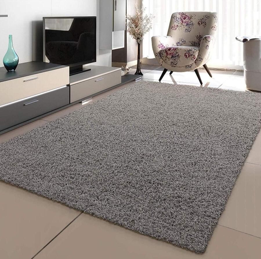 Polypropyleen Tapijt Lichtgrijs 150x80x4.5 cm Sanat vloerkleed