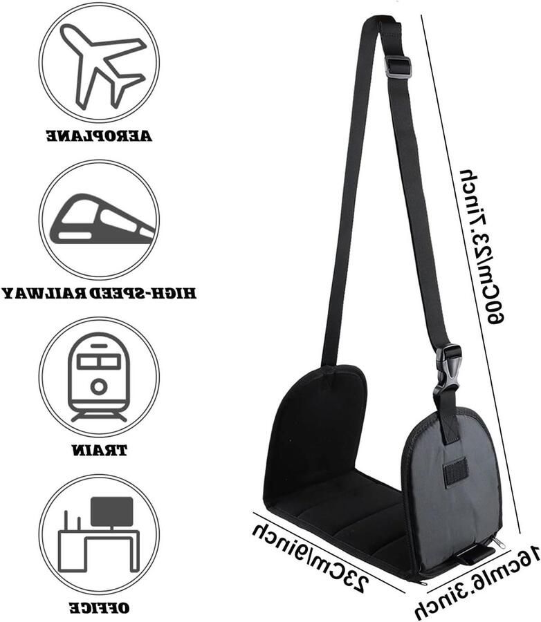 Portable verstelbare vliegtuigbeensteun met traagschuim Hoogte verstelbare voetsteun