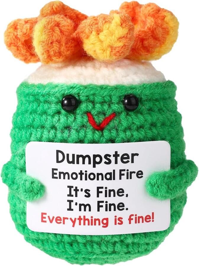 Positive Hook Emotionele Vuilnisbak Grappige Kantoor Geschenken Inspirerende Cadeaus voor Vrienden en Collega's Bureau Accessoires