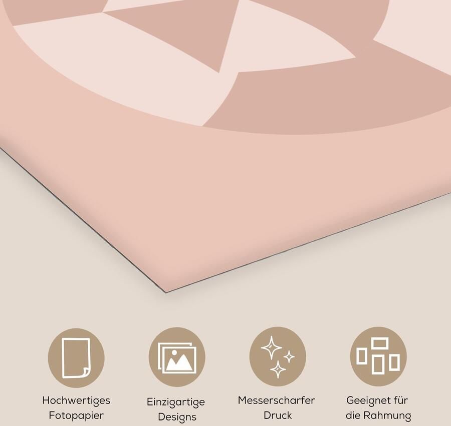 Poster 50x50 cm Zomer Strandparasol Pastel Posters Kamer decoratie Wanddecoratie woonkamer Muurdecoratie slaapkamer - Foto 2