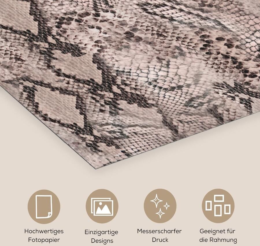 Poster 80x40 cm Dierenhuid Slang Schubben Posters Kamer decoratie Wanddecoratie woonkamer Muurdecoratie slaapkamer - Foto 2
