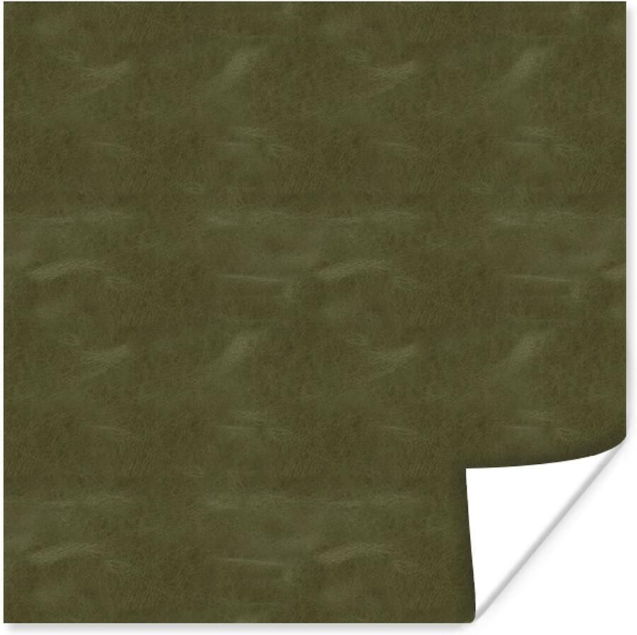 Poster 30x30 cm Leer Groen Dierenhuid Posters Kamer decoratie Wanddecoratie woonkamer Muurdecoratie slaapkamer