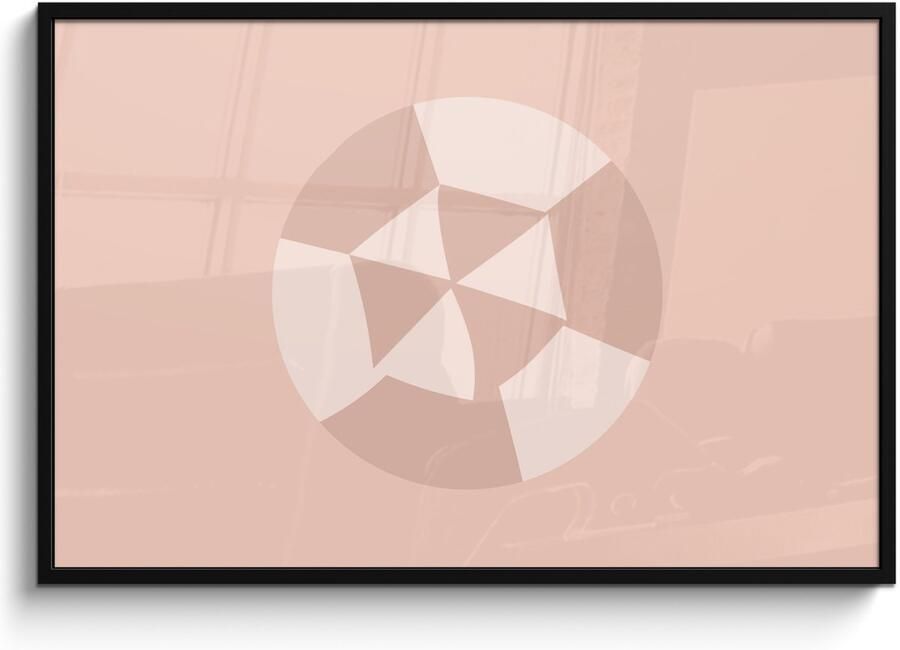 Poster in lijst Fotolijst 120x80 cm Posters Zomer Parasol Abstract Posterlijst zwart Decoratie Wanddecoratie woonkamer Muurdecoratie slaapkamer - Foto 3
