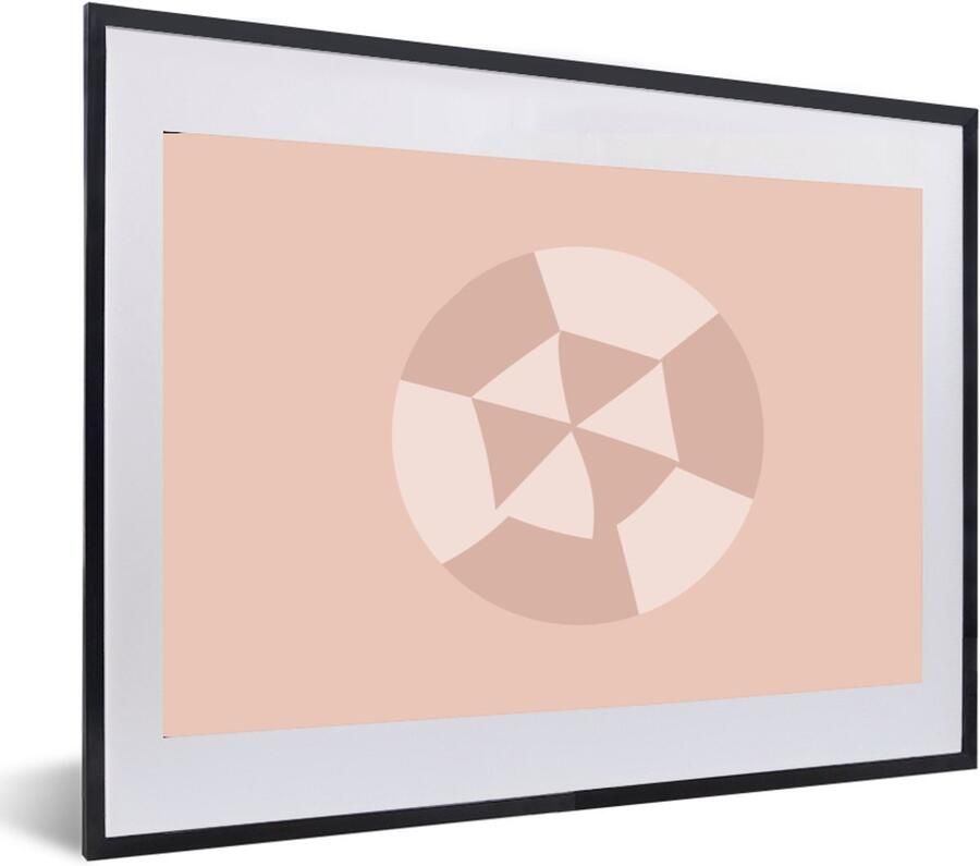 Poster in lijst Fotolijst 60x40 cm Posters Zomer Parasol Abstract Posterlijst zwart Decoratie Wanddecoratie woonkamer Muurdecoratie slaapkamer - Foto 2