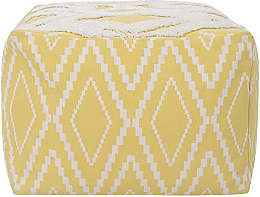 Pouf Cover Geschikt voor oude kleding 1 stuk Katoen en polyester 45x45x35cm