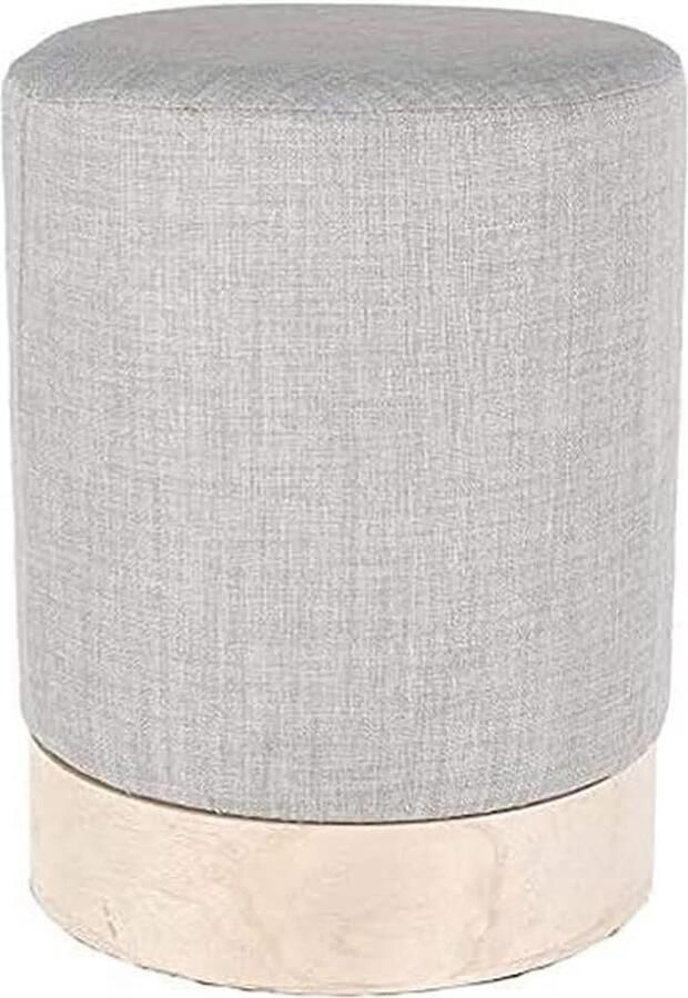Pouf Gris Clair Scandinave Stijlvol en Comfortabel