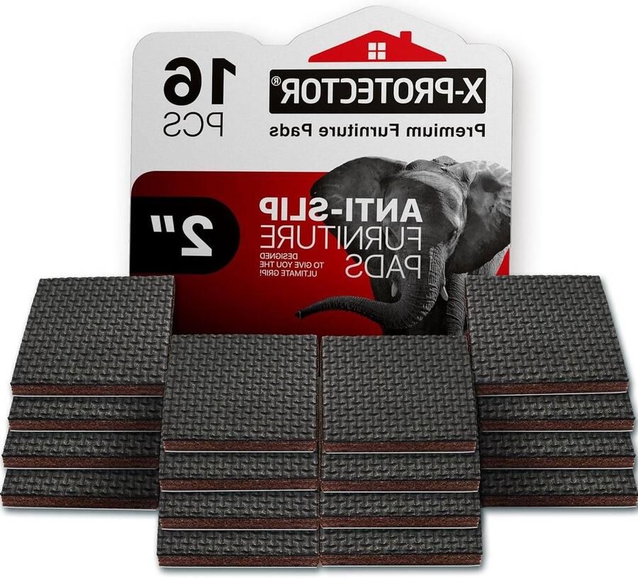 PREMIUM 16 stuks 2 anti-slip meubelkussens meubelgrijper voor vloerbescherming