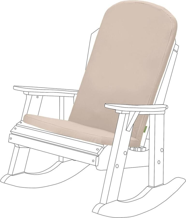 Premium Adirondack Stoel Zitkussen Waterafstotend Antislip en Makkelijk Schoon te Maken Hoog Comfort voor Binnen en Buiten
