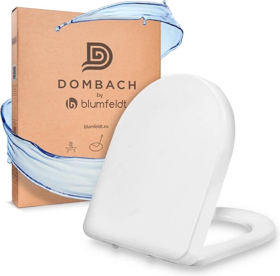 Premium D-vormige toiletbril met softclose en antibacteriële eigenschappen Afneembaar en ergonomisch