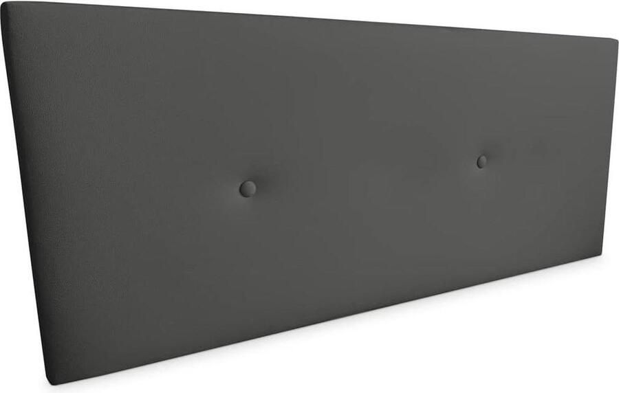 Premium faux leather lined headboard Miami dimensions 130 x 60 cm (bed with 120 cm) grey