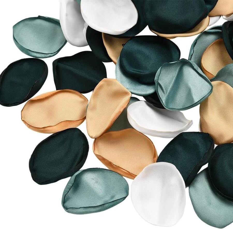 Premium Herbruikbare Bloemblaadjes voor Bruiloft Kunstmatige Rozenblaadjes Roos Bloemen Decoratie Gangpad Loper Tafel Strooi Romantische Nacht Bruids Douche 500 Stuks