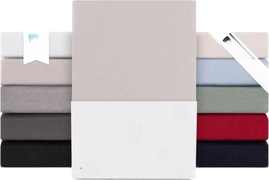 Premium Hoeslaken 180-200 x 200-40 cm Lichtgrijs Boxspring Oeko-TEX gecertificeerd 100% Katoen Hoeslaken met hoogwaardige kwaliteit matrasovertrek