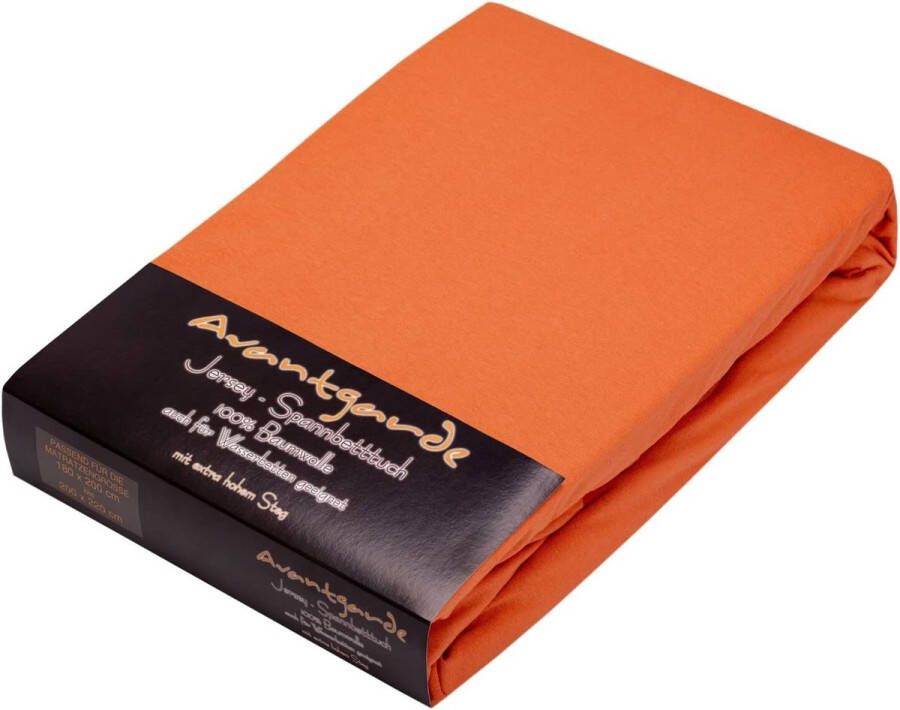 Premium Hoeslaken 180 x 200 x 220 40 cm Brug Ook voor Boxspring Bed & Waterbed Zeer Goed Hoeslaken Ca. 170 g m² 100% Jersey Katoen Oeko-Tex (06 Terracotta)
