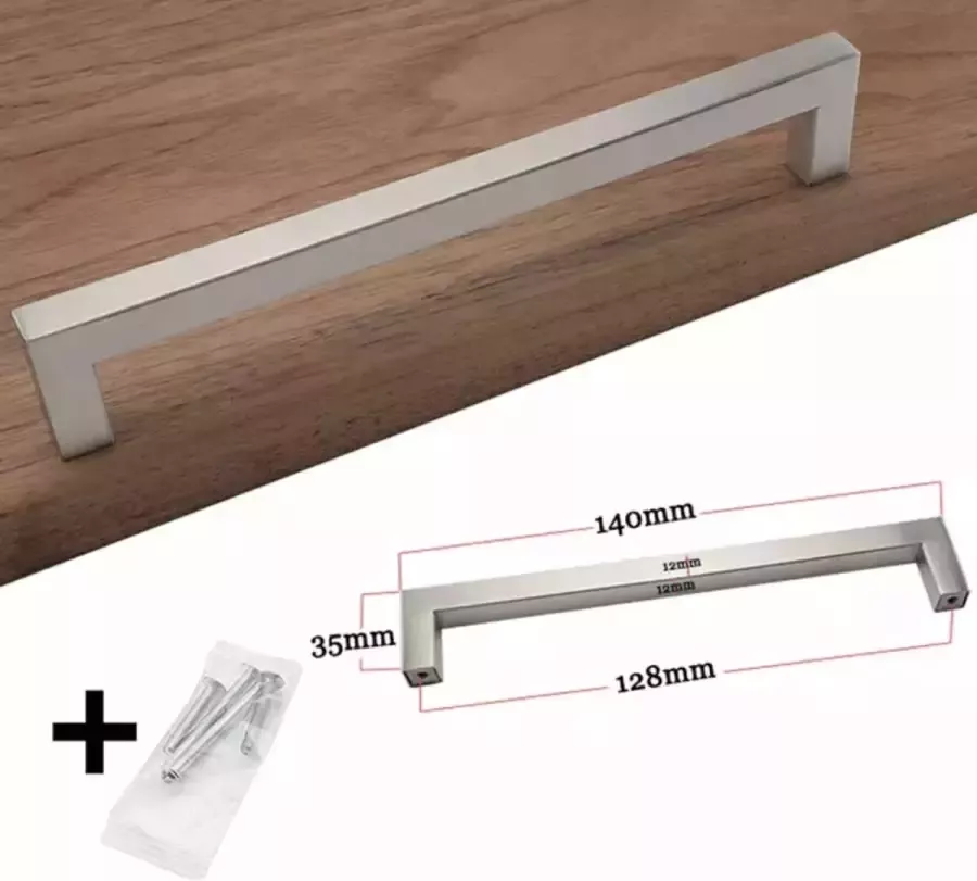 Premium Kast Handgreep Zilver 140mm Handvat Meubelknop Handgrepen voor Deurtjes Deurgreep Deur Keukenkastjes Keuken Kastjes Knop Deur Kastknoppen Home Accessoire Huis Woonkamer Voor Schuifdeuren en kasten