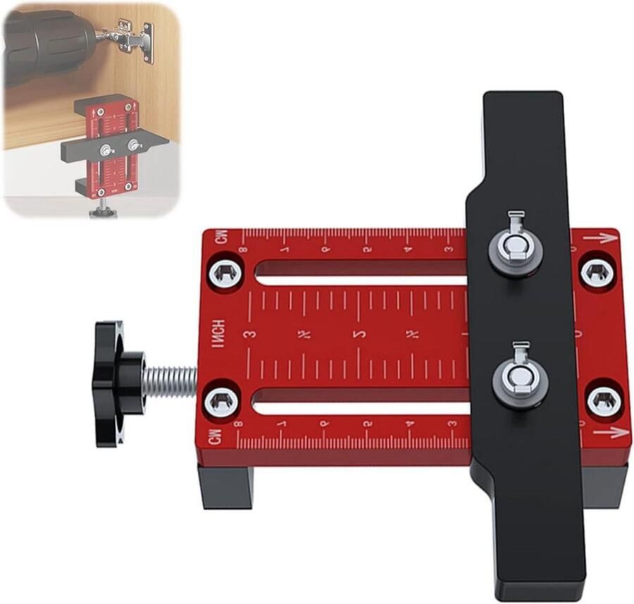 Premium Kastdeurmontagemal voor Keukenkasten Badkamerkasten Kledingkasten Verstelbare Steunarm van Aluminiumlegering