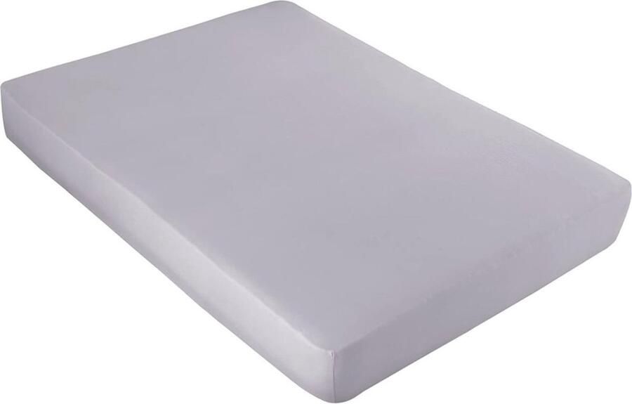 Premium Katoenen Hoeslaken voor Matras tot 35 cm Hoog in Lichtgrijs