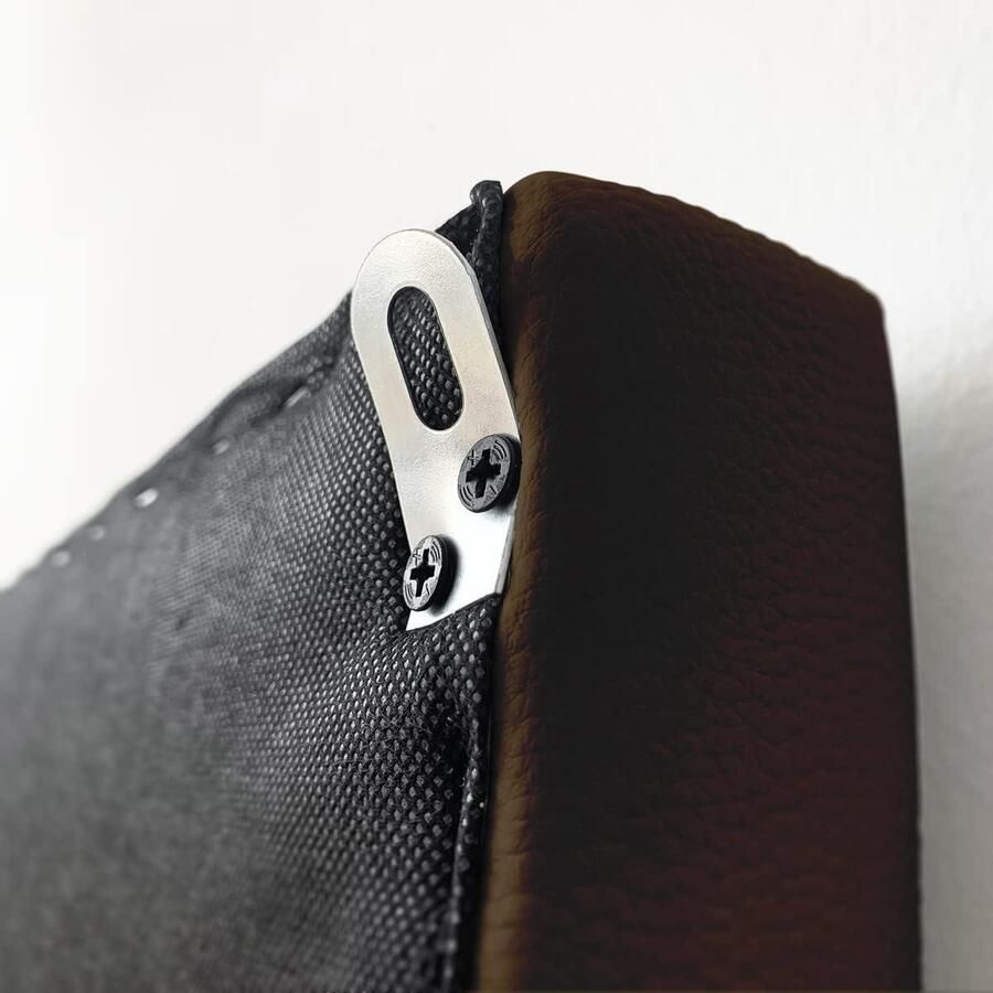 Premium lined Mailan upholstery high-quality faux leather includes fittings and screws chocolate wood 130 x 60 cm (bed 120)