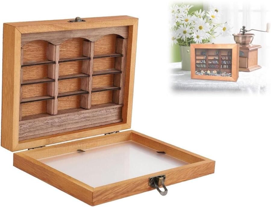 Premium Miniatuur Boekenplank Ornament Decoratieve Angst Boek Dozen Vitrine Angst Relief Schud Boekenplank Angst Wegschudden Decoratie Enkele Boekenplank