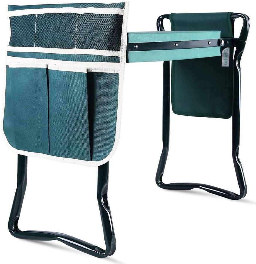 Premium opvouwbare tuinkruk met handgrepen 2-in-1 knieler en bank duurzaam en draagbaar