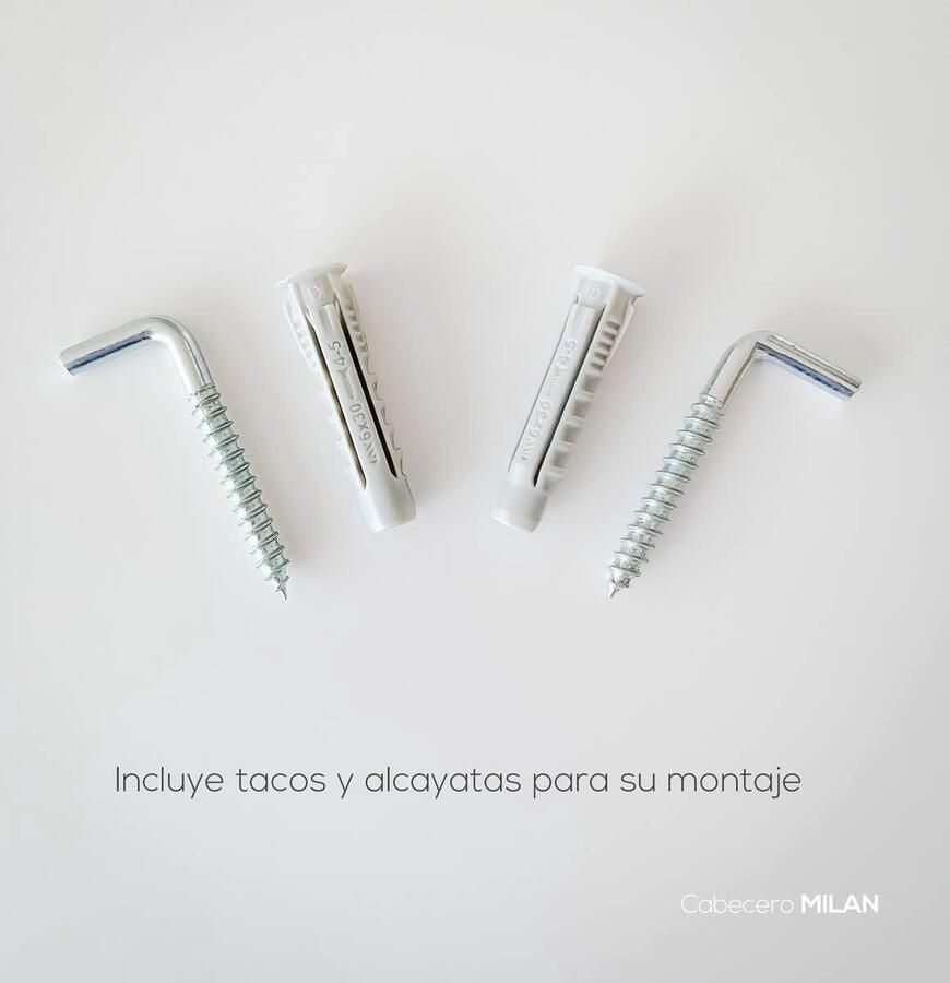 Premium padded Headboard Mailan cover faux leather high-quality fittings screws wood black 90 x 60 cm (bed 80 cm)