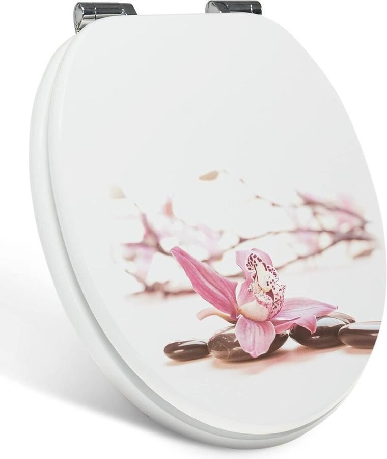 Premium Softclose Wc-bril met Motief Duurzaam en Onderhoudsvriendelijk Toiletdeksel