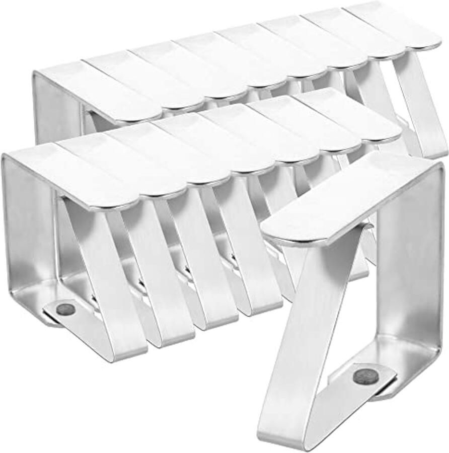 Premium Tafelkleed Klemmen van RVS Ideaal voor Buiten en Binnen