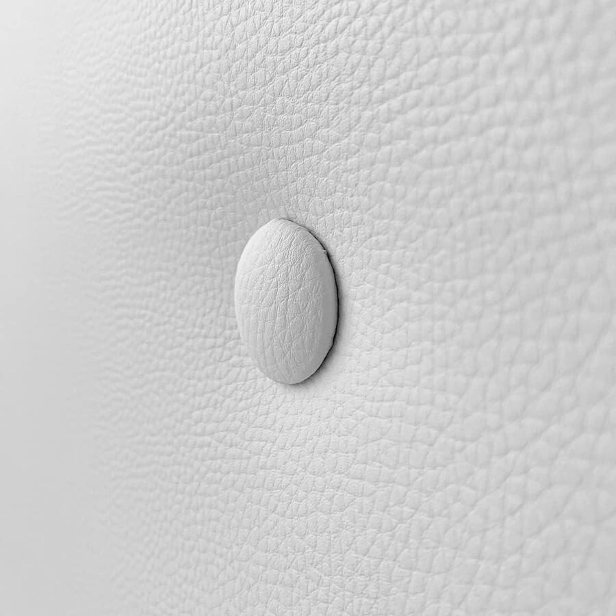 Premium upholstered headboard Mailan upholstery high-quality faux leather white wood 130 x 60 cm bed 120