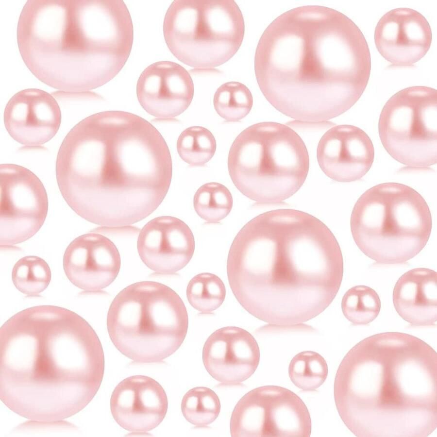 Allecto plus Vaas Filler Kralen Roze Parels voor Make-up Borstel Houder Moederdag Valentijnsdag Kerst Bruiloft Tafel Decoratie 10 14 20 30Mm Set van 150 stuks