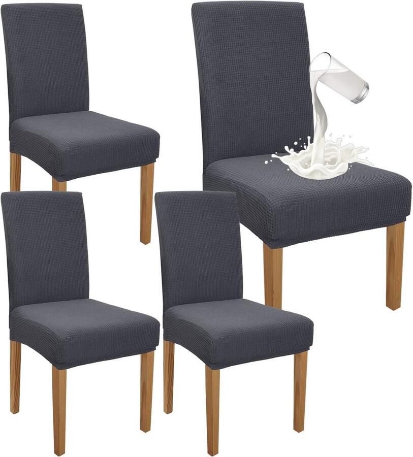 Premium waterdichte eetkamerstoelhoezen set van 4 stretch slipcovers voor eetkamer