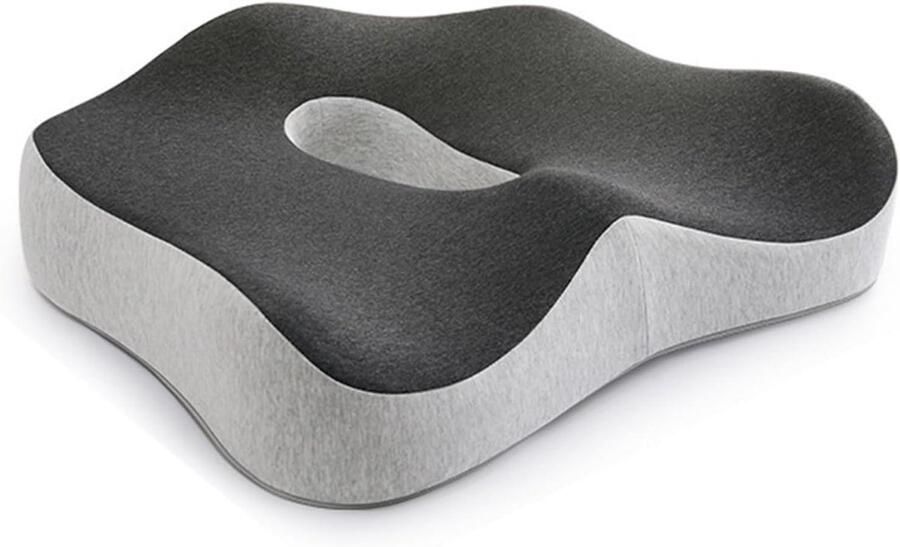 Premium Zitkussen van traagschuim voor bureaustoel auto bank kantoor en rolstoel Verlicht stuitbeenpijn Ergonomisch design Comfortabele zitondersteuning