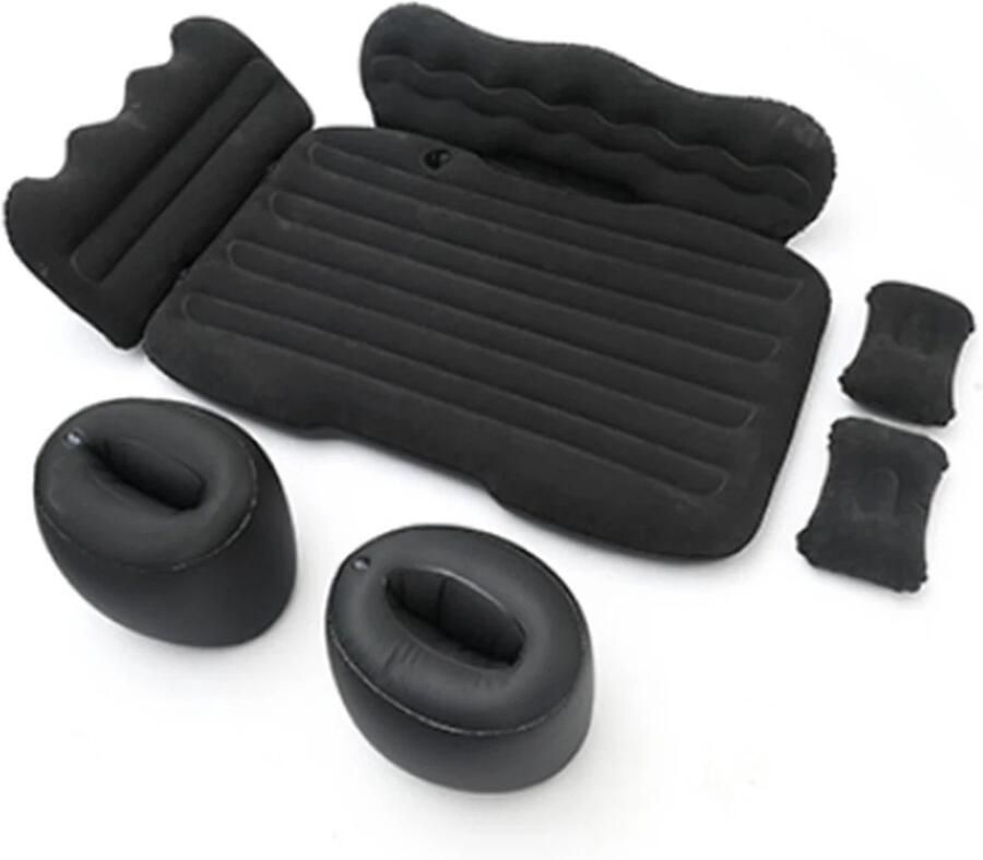 Primaro Luchtbed Auto Opblaasbaar matras Auto accessoires 128x77 cm Inclusief Pomp Hoofdsteunen & Draagtas