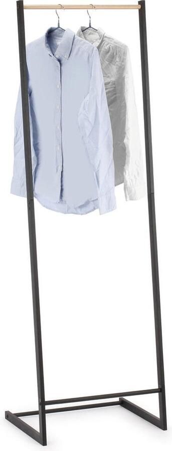 Professioneel Kledingrek Op Met Wielen Zwart 160 cm 1 Stang(en) Telescopische kapstok Hoogt verstelbaar Single Mobiel Garderoberek Totale draagkracht 30kg Hoogwaardige Kwaliteit