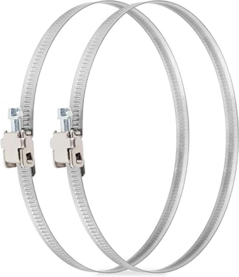 Professionele Slangklemmen Set van 2 Roestvrijstalen Klemmen 100 mm