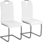 Prolenta Premium Eetkamerstoelen 2 st kunstleer wit Fauteuil Fauteuils - Thumbnail 1