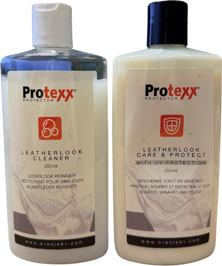Protexx Leatherlook Cleaner 250ml + Leatherlook Care & Protect 250ml Set