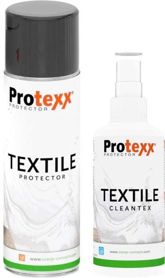 Protexx Set Textile Protector 250ml + Textile Cleantex Vlekkenspray 100ml