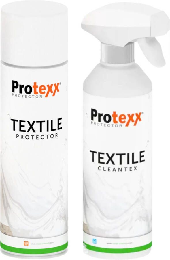 Protexx Set Textile Protector 500ml + Textile Cleantex Vlekkenspray 500ml