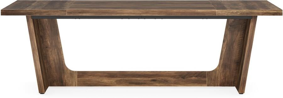 Pugsdrly Bureau computertafel 180 x 79 x 75 cm groot bureau pc-tafel bureautafel werktafel eettafel kantoormeubilair computertafel vergadertafel voor thuiskantoor rustiek bruin