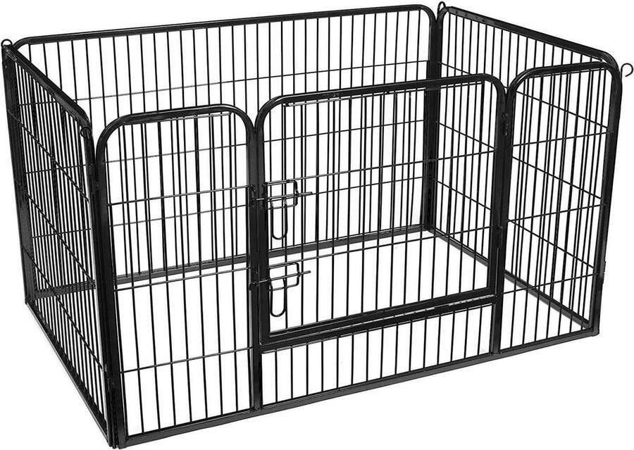 Rootz Living Rootz Puppybox Hondenhok Puppyren Bench Honden 122 x 80 x 70 cm