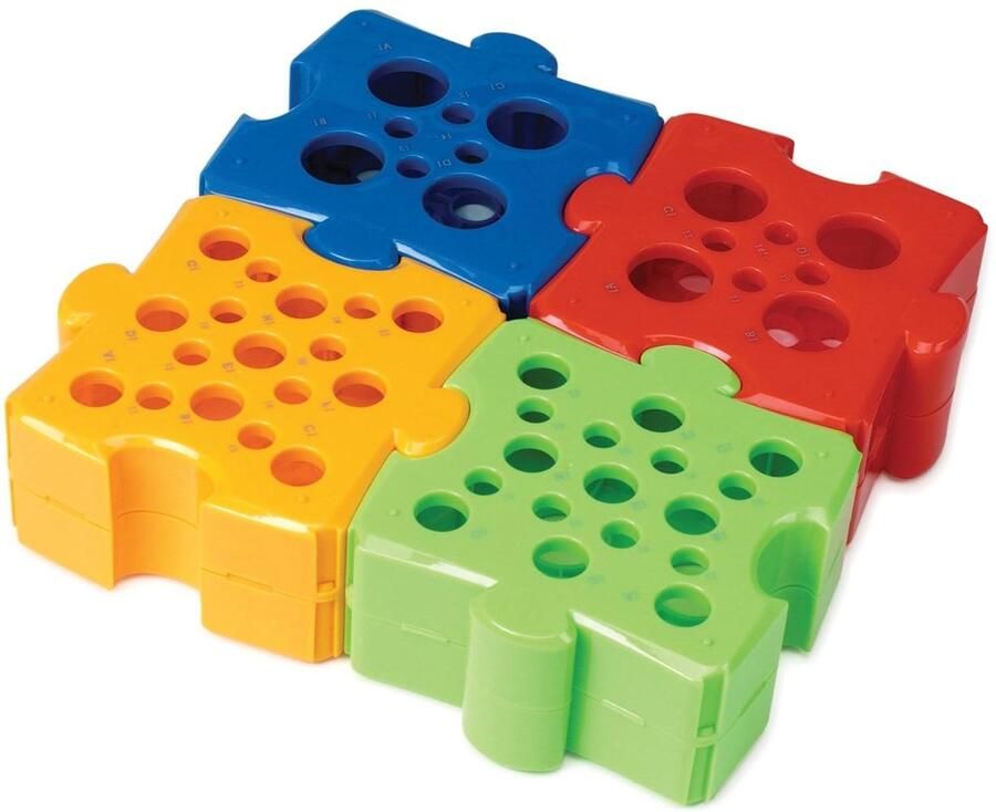 Puzzel Rack voor 15 ml 2 ml en 15 ml 50 ml tubes Pack van 4 Heathrow HS29060A