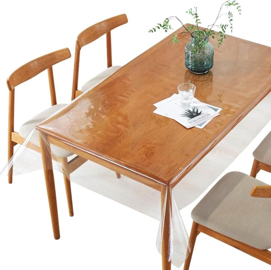 PVC Tafelkleedbescherming Duurzaam en Waterdicht 1 stuk 140 x 220 cm