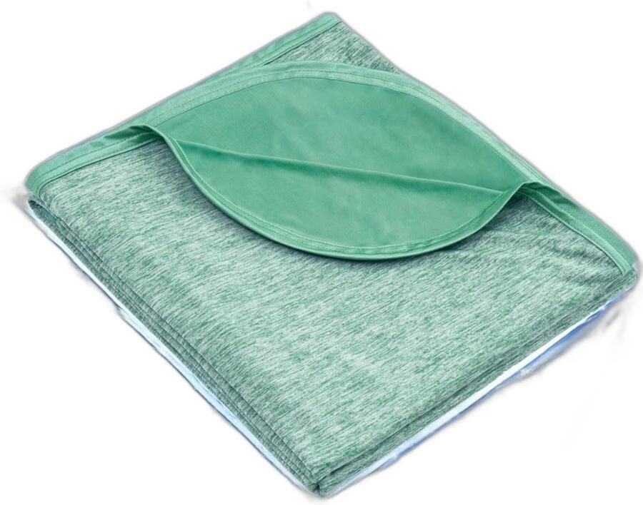 Retadou Q-Max Koeldeken verkoelende deken lichte koeldeken voor mensen Q-Max > 0 5 zomer verkoelende deken om te slapen dunne zomerdeken verkoelende deken voor bed groen 200 x 220 cm - Foto 2