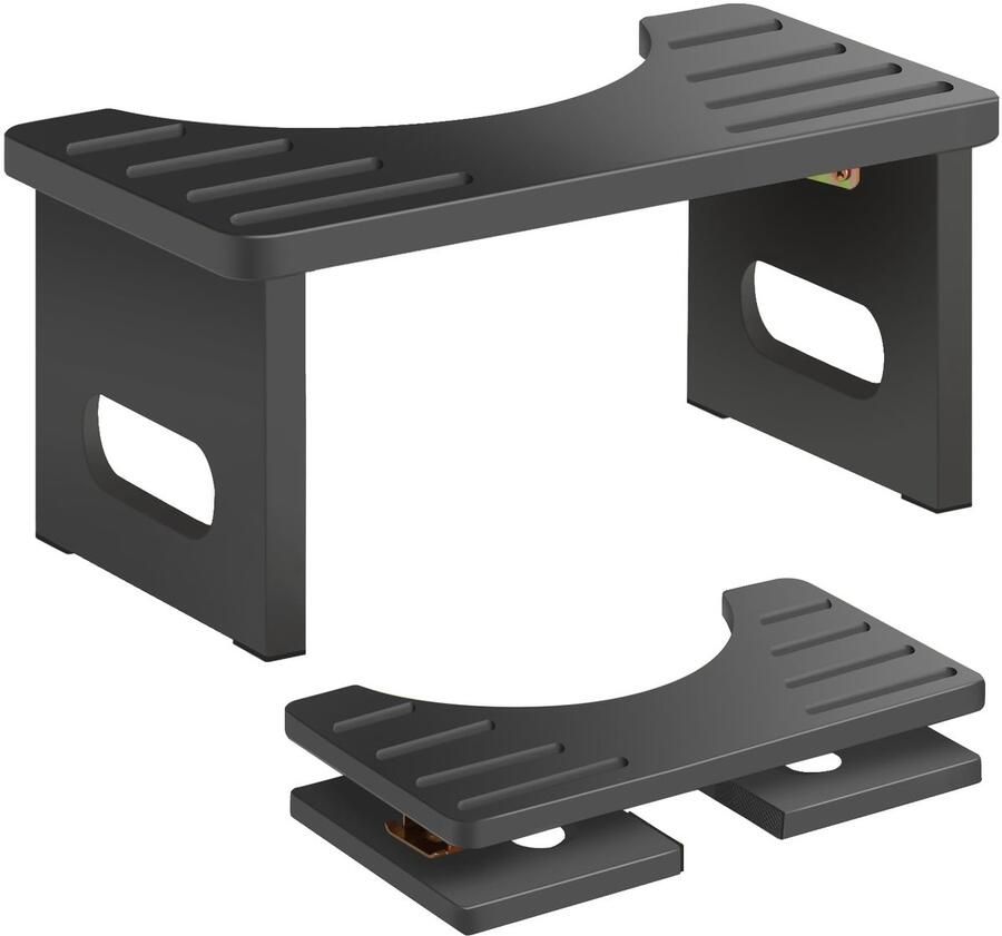 QIANBAIYI Houten Toiletkruk – Toiletkruk voor Volwassenen – Opvouwbare Houten Toiletkruk – Squatty Poop Kruk