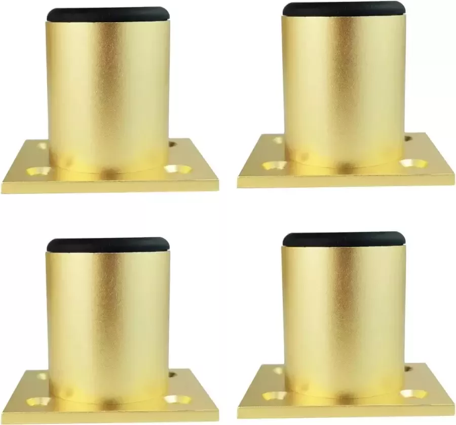 Qrity 4x Meubel Poten voor meubilair Bankpoten 100MM Gouden