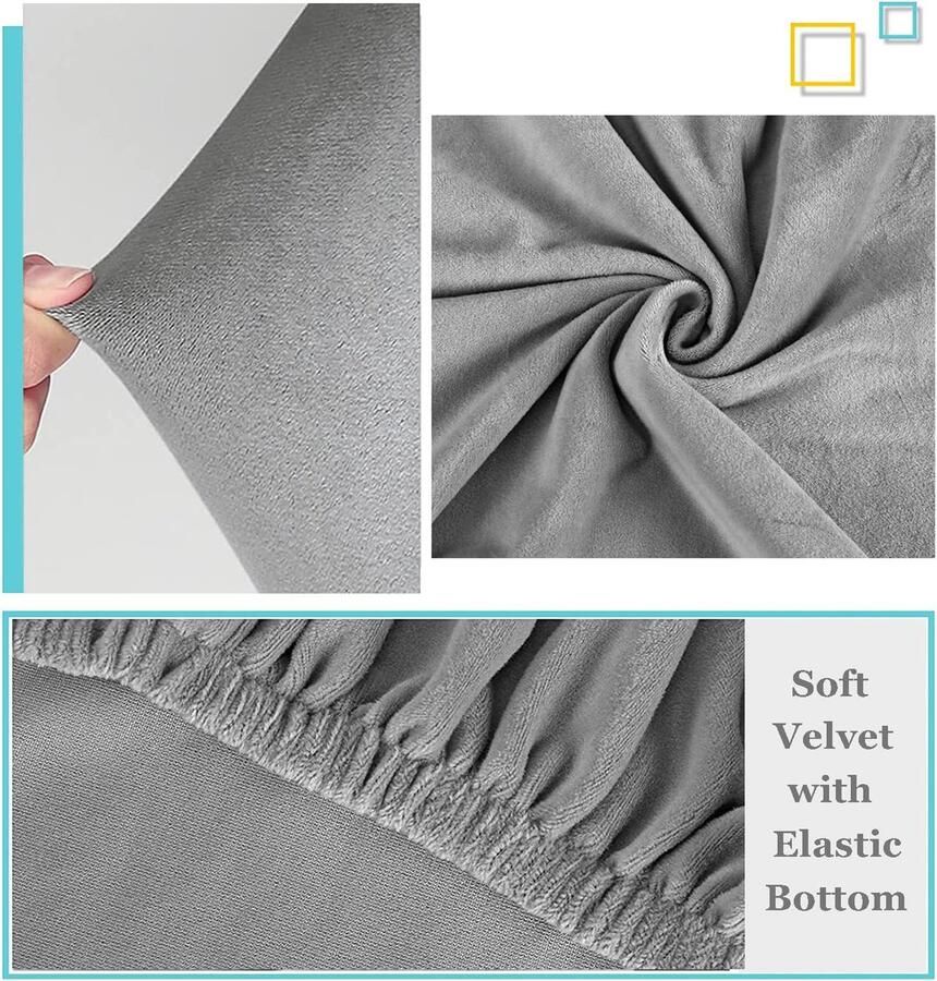 Queen size bed hoofdbordhoes stretch hoofdbord bankhoes stofbescherming Geschikt voor gestoffeerd hoofdbord zandkleur Geschikt voor queensize hoofdbord 1 5 m