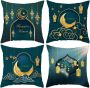 Ramadan decoratie lantaarn hangend Ramadan decoratieve lamp maan ster decoratie lamp vintage lantaarn decoratie ramadan-suiker feest - Thumbnail 3