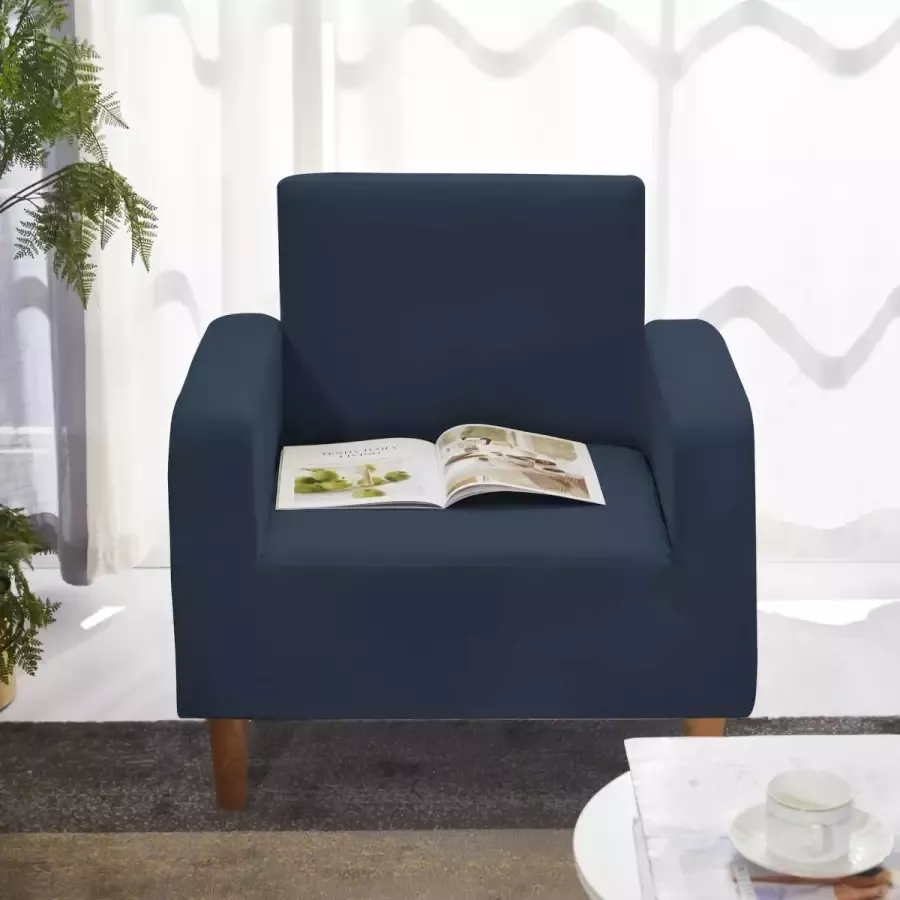 RAYMIE Bankhoes Marina Blauw 1-Zits (80-120cm) Meubelhoes Zetelbeschermer Verschillende maten Bescherming van je zetel