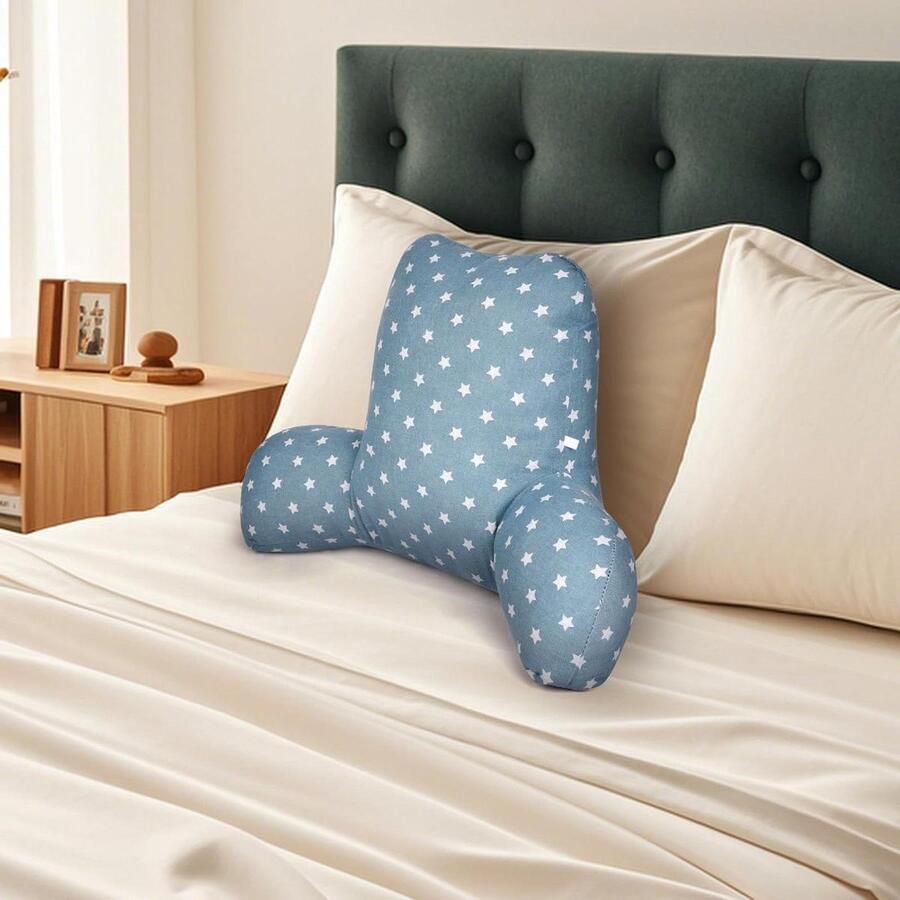 Reading Pillow Back Cushion with Armrests for Reading Working and Playing on Bed or Sofa